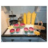 Watermelon Ceramic & Decor Lot