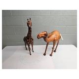 Leather Animal Figure Set