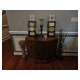 Demilune Console Cabinet Set