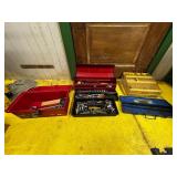 Tool Box And Drill Gauge Cabinet Lot