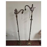 Brass Floor Lamp Set