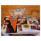 Harley-Davidson And Triumph Memorabilia Lot