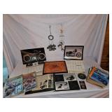 Motorcycle Memorabilia And Tin Lot