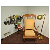 Nichols & Stone Rocking Chair And Decor Lot