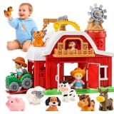 $80 15-Piece Upgraded Farm Animal Big Barn...