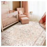 $59 CAPALOCA Machine Washable Rugs Nursery Rug...