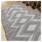 $66 Stair Treads for Wooden Steps Indoor, 14...