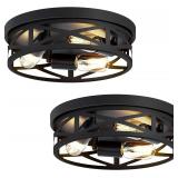 $57 ZHU YAN 2 Pack Flush Mount Ceiling Light...