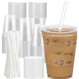 $32 Dealusy 100 Pack - 16 oz Clear Plastic Cups...