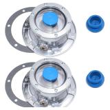 $32 iBroPrat 2pcs 343-4009 Aluminum Hub Cap for...