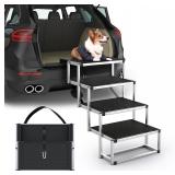 $93 Dog Stairs for Car, Foldable Dog Ramp for...