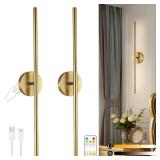 $81 Wireless Battery Operated Wall Sconces with...