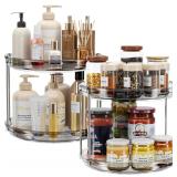 $35 LAMU 2 Pack 2 Tier Lazy Susan Turntable...