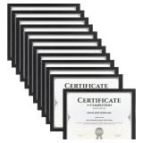 $36 HORLIMER 8.5 x 11 Picture Frame Set of 12,...
