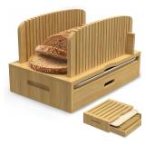 $54 LOHASOK Bamboo Bread Slicer Guide: Bread...