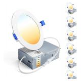 $55 Ensenior 6 Pack 4 Inch LED Recessed Light,...