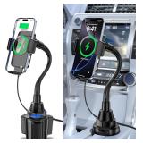$54 Cup Holder Phone Mount, Auto Clamping 2 in...