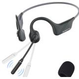 $70 SANOTO Bone Conduction Headphones with Mic,...