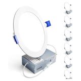 $65 Ensenior 6 Pack 6 Inch LED Recessed Light,...