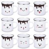 $58 Yaomiao 9 Pcs Mugs Set with Handle Funny...