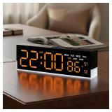 $11 zyzamay 7-Inch Modern LED Digital Alarm...