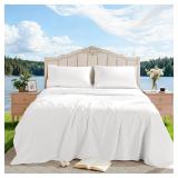 $94 100% Egyptian Cotton Sheet Set 4 Pcs Queen...