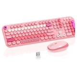 $35 Wireless Keyboard Mouse,104 Full Size Cute...