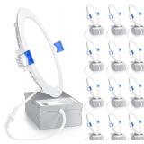 $116 Ensenior 12 Pack 6 Inch LED Recessed...