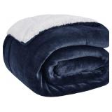 $38 Bedsure GentleSoft Sherpa Fleece Twin Size...