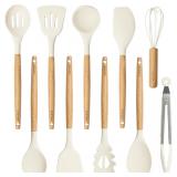 $40 CAROTE Silicone Cooking Utensils Set,...
