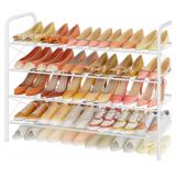$58 Hoctieon 4 Tier Mesh Style Shoe Rack,...