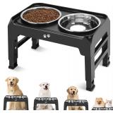 $34 COMESOON Elevated Dog Bowls, 4 Height...