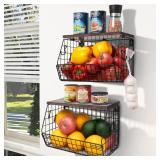 $53 Mefirt Fruit Bowl, Stackable Wall Mounted...