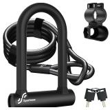 $36 Sportneer Bike Lock: Heavy Duty Anti Theft...