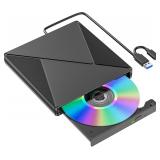 $27 DVD Player for Laptop, External CD Drive...