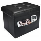 $33 AmasSmile Storage Ottoman Folding Foot Rest...