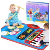 $19 2-in-1 Musical Mat Toys for 1 2 3 4 5 Year...