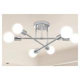 $31 Modern Sputnik Chandelier, 6-Light Ceiling...