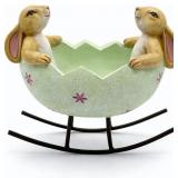 $16 GoGnome Easter Bunny Bowl Figurine with...