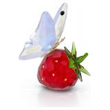 $123 Swarovski Idyllia Butterfly and Strawberry