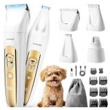 $51 oneisall Quiet Dog Grooming Kit 4 in 1, LED...