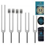 $135 Tuning Forks for Healing Set of 5 (174Hz,...