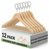 $28 Leinuosen 12 Pack Hotel Suit Hangers, 17.5...