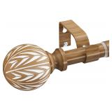 $24 Wood Curtain Rod Adjustable, 36 to 88 Inch...