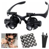 $18 mlogiroa Head Mount Magnifying Glass with...