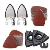 $19 206 pc Oscillating Tool Pad Kit, Triangle...
