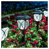 $49 GIGALUMI 8 Pack Solar Lights Outdoor...