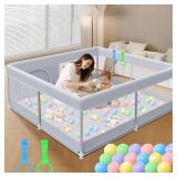 $47 XVISHX Baby Playpen 50 x 50 Inch Play Pen...