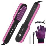 $81 slopehill Steam Hair Straightener Brush  ...