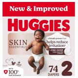 $36 Huggies Size 2 Diapers, Skin Essentials...